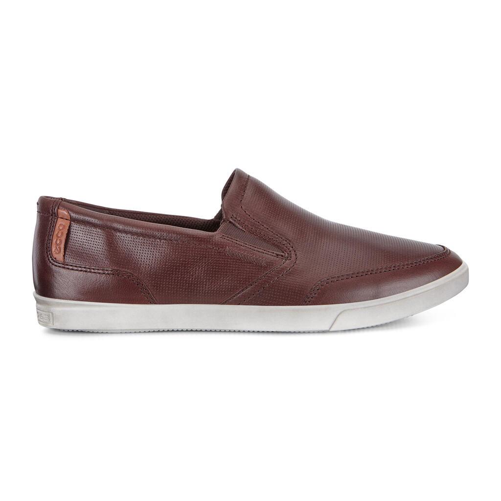 Ecco Collin Mens Slip On Casual Shoes Brown - India NRQ-308471